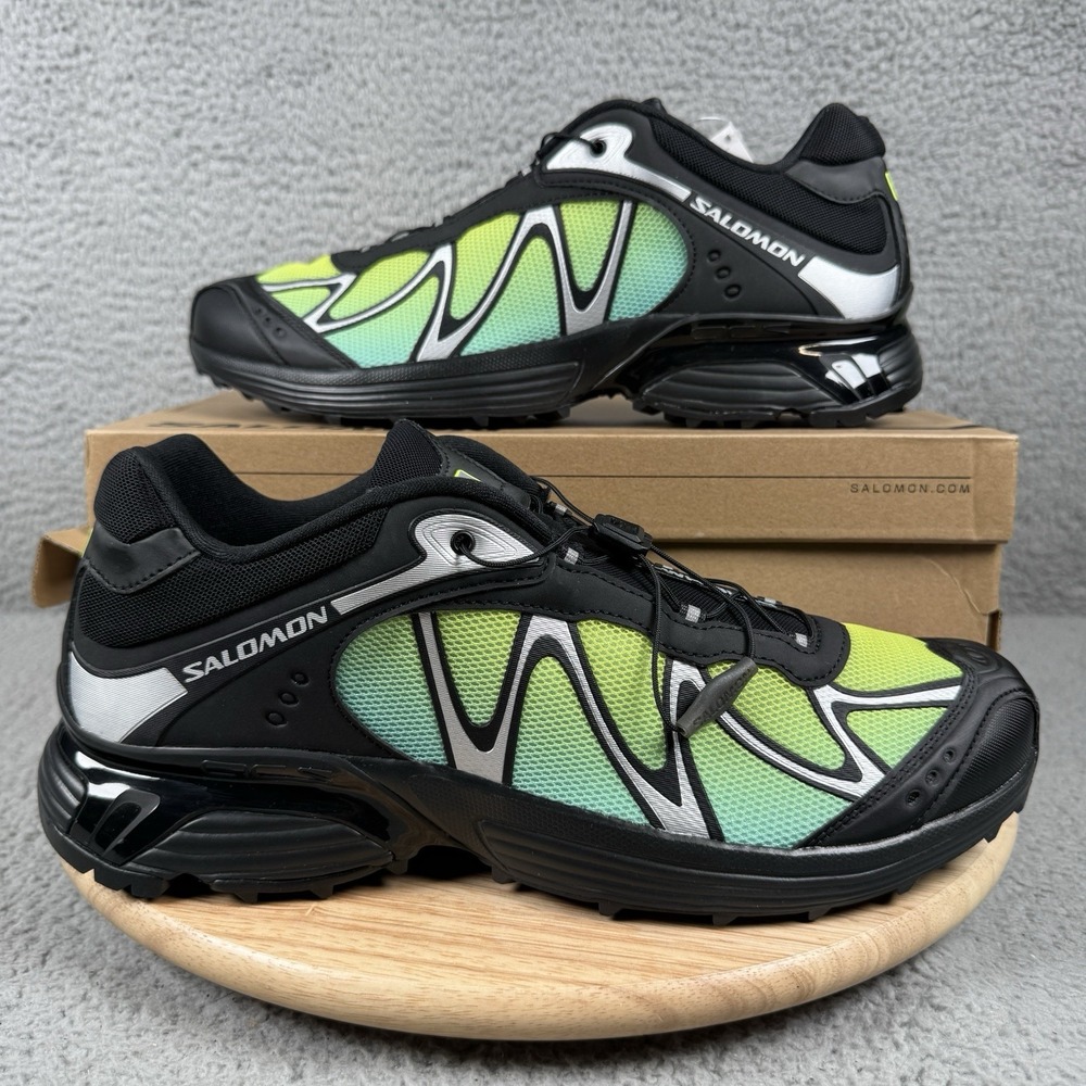 Salomon XT-Whisper‎ Mens Size 13 Black Iced Aqua Trail Running Hiking Shoes